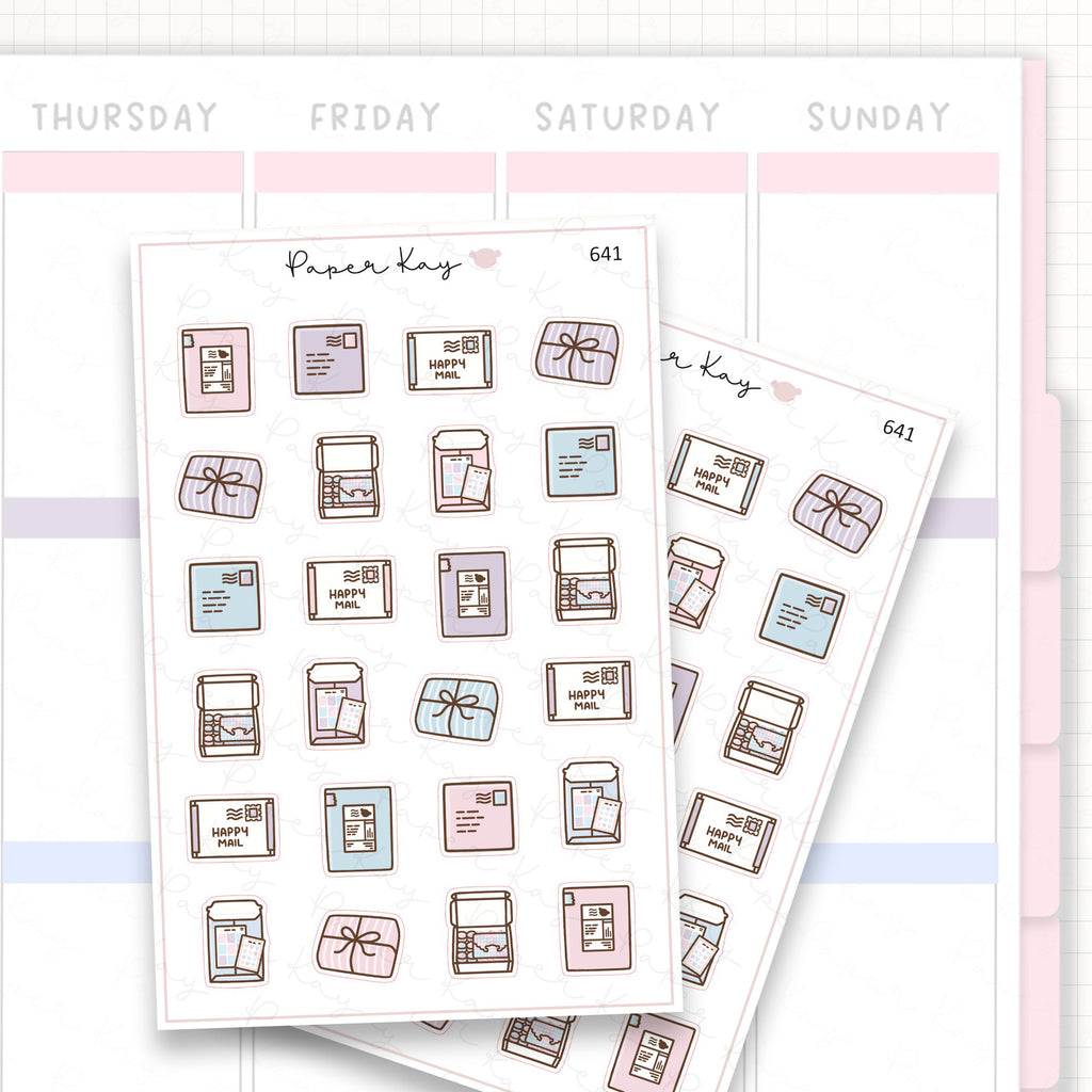 Sticker sheet product measurement.