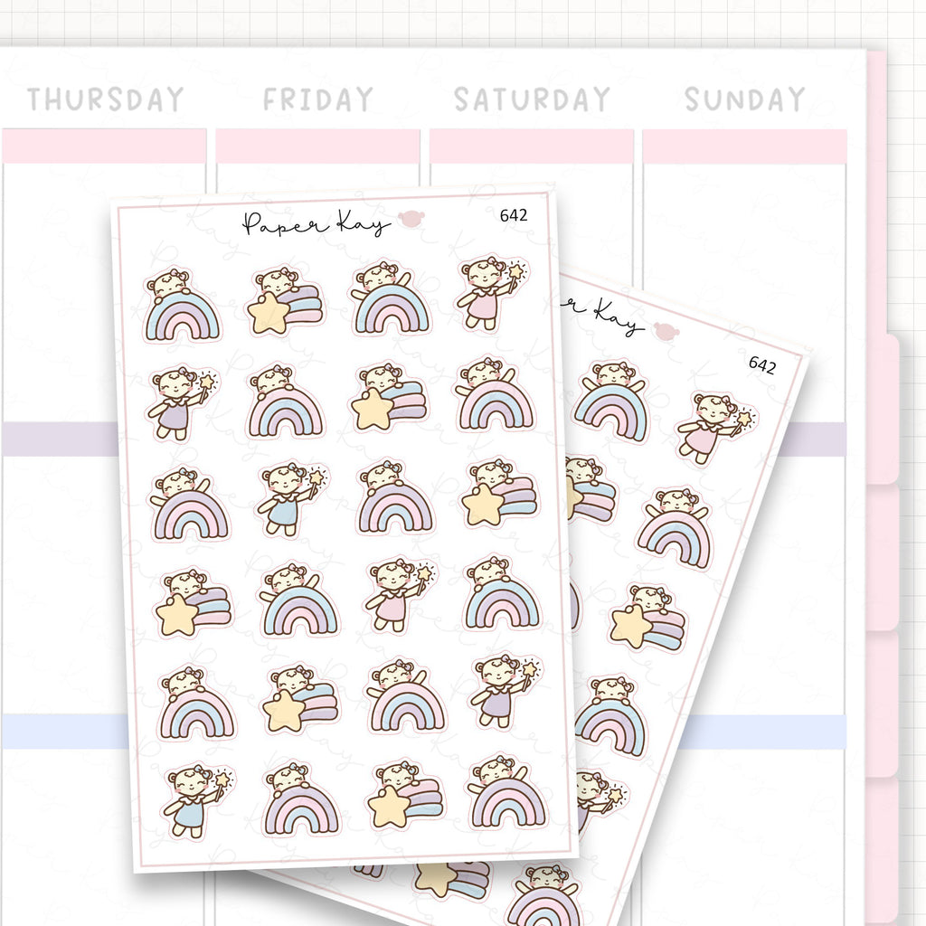 Sticker sheet product measurement.