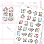 Winter Planning and Reading Planner Sticker Sheet