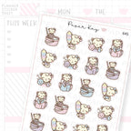 Mopping, Dusting, Scrubbing and Resting Planner Sticker Sheet