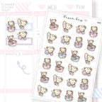Mopping, Dusting, Scrubbing and Resting Planner Sticker Sheet