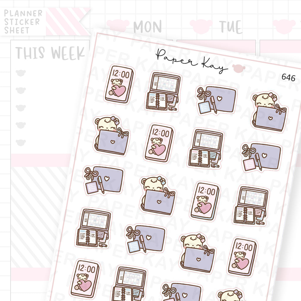 Productivity Planner Sticker Sheet