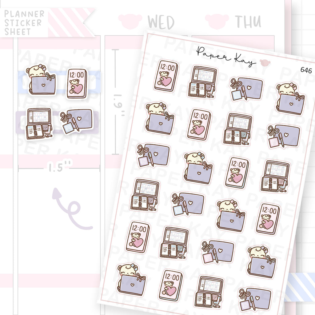 Productivity Planner Sticker Sheet