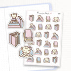 Zoomed in image of the doodles from a character planner sticker sheet.