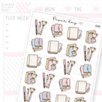 Cute Pastel Planner Things Planner Sticker Sheet