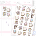 Cute Pastel Planner Things Planner Sticker Sheet