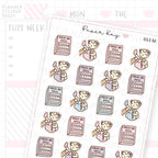 Press-on Nails Planner Sticker Sheet