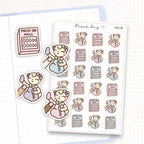 Zoomed in image of the doodles from a character planner sticker sheet.