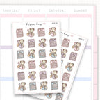 Sticker sheet product measurement.