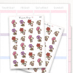 Sticker sheet product measurement.