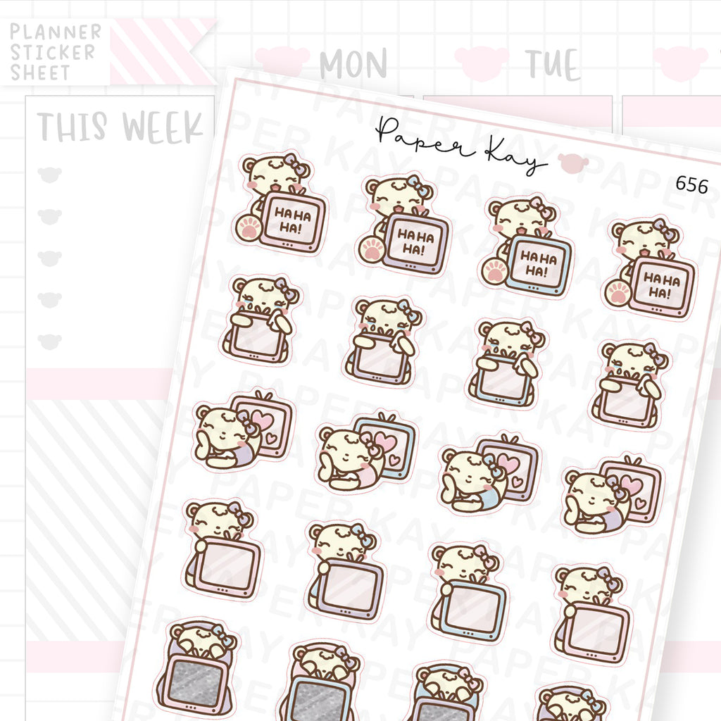 TV Categories Planner Sticker Sheet