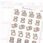 TV Categories Planner Sticker Sheet