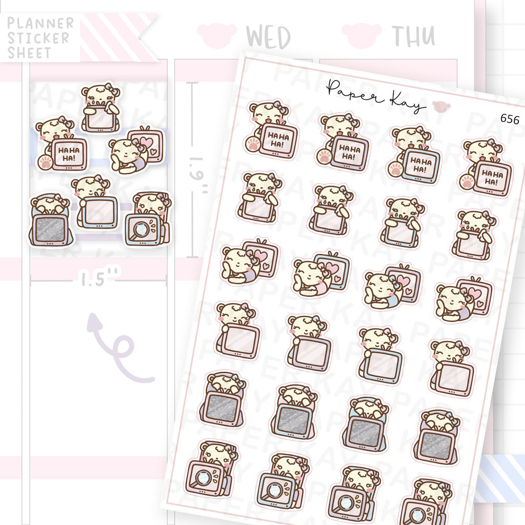 TV Categories Planner Sticker Sheet