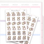 Sticker sheet product measurement.