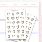 Sticker sheet product measurement.