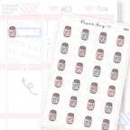 Fizzy Pop/Soda Can Planner Sticker Sheet