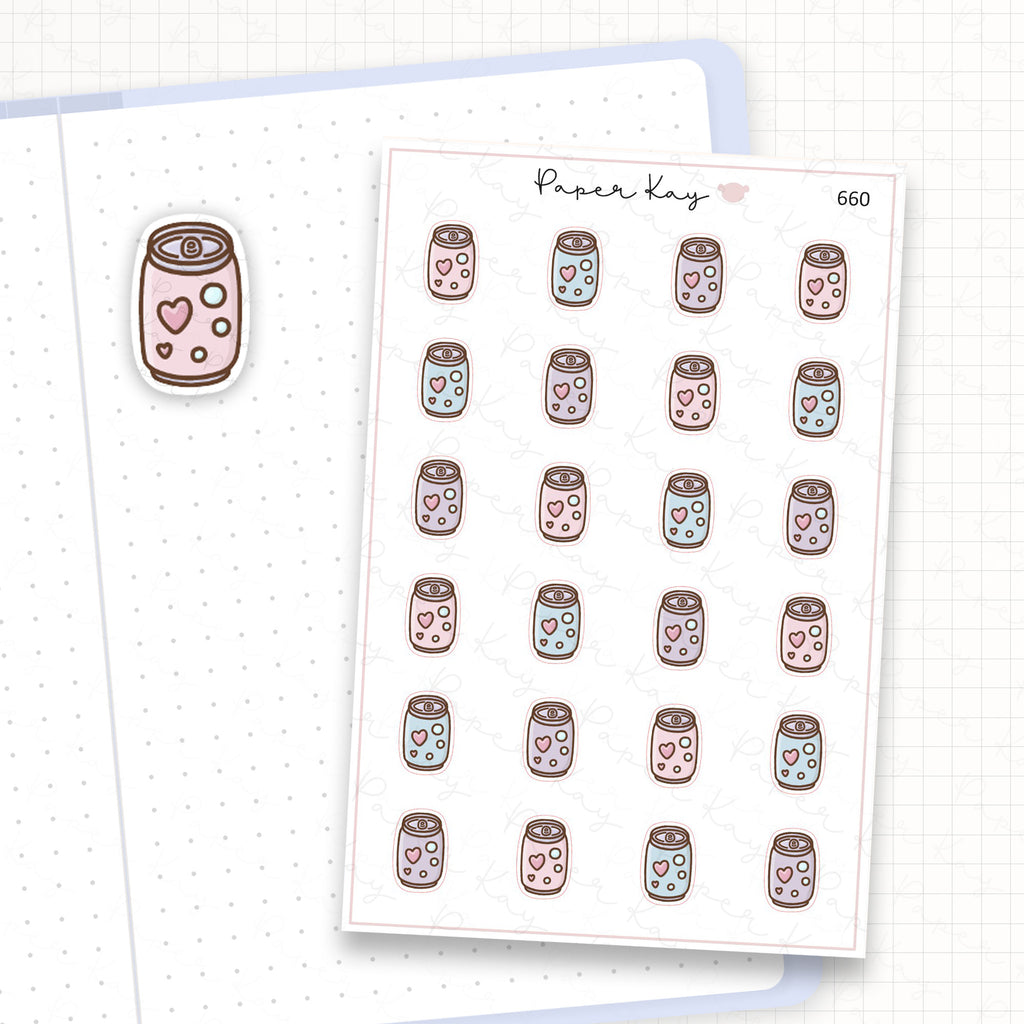 Zoomed in image of the doodles from a character planner sticker sheet.