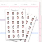 Sticker sheet product measurement.
