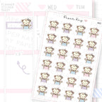 Shrugging Planner Sticker Sheet