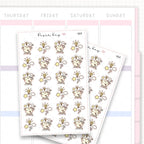 Sticker sheet product measurement.