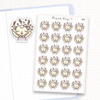 Zoomed in image of the doodles from a character planner sticker sheet.