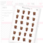 Iced Americano Planner Sticker Sheet