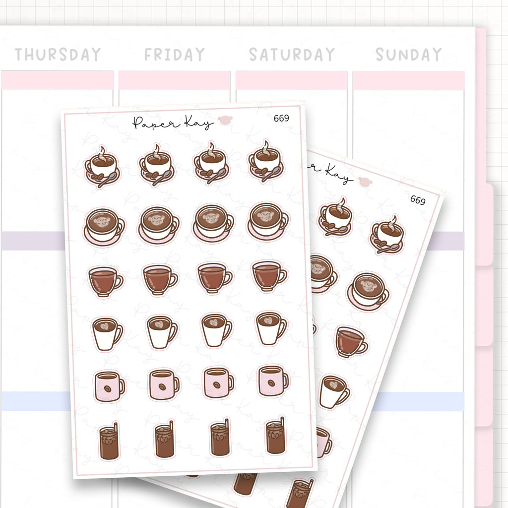 Sticker sheet product measurement.