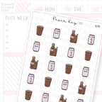 Diet Cola Drink Planner Sticker Sheet
