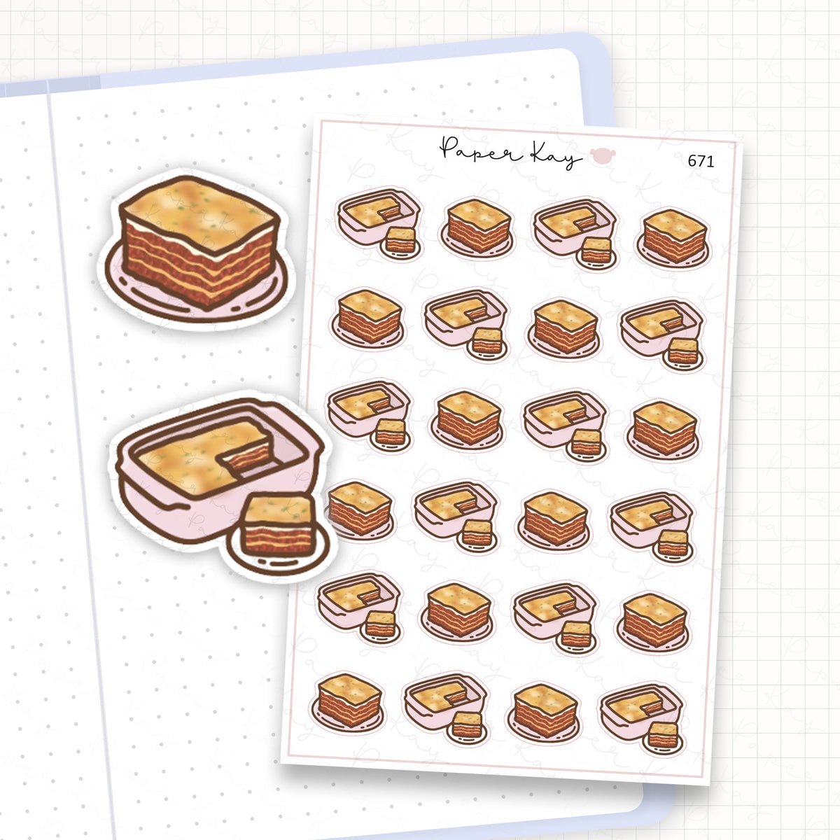 Zoomed in image of the doodles from a character planner sticker sheet.