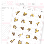 Pasta Shapes Planner Sticker Sheet