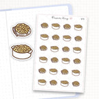 Zoomed in image of the doodles from a character planner sticker sheet.