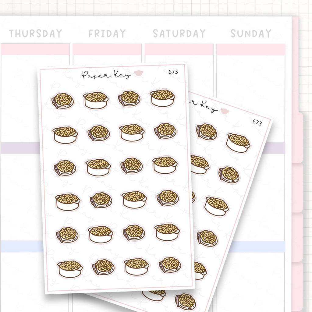 Sticker sheet product measurement.