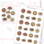 Pasta Dishes Planner Sticker Sheet