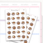 Sticker sheet product measurement.