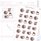 Berries and Yoghurt Planner Sticker Sheet