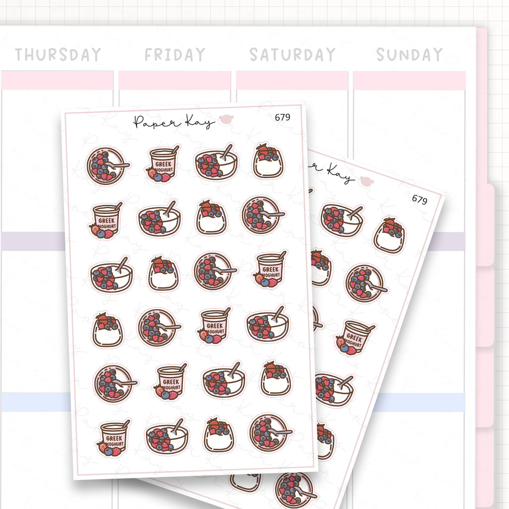 Sticker sheet product measurement.