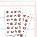Sticker sheet product measurement.