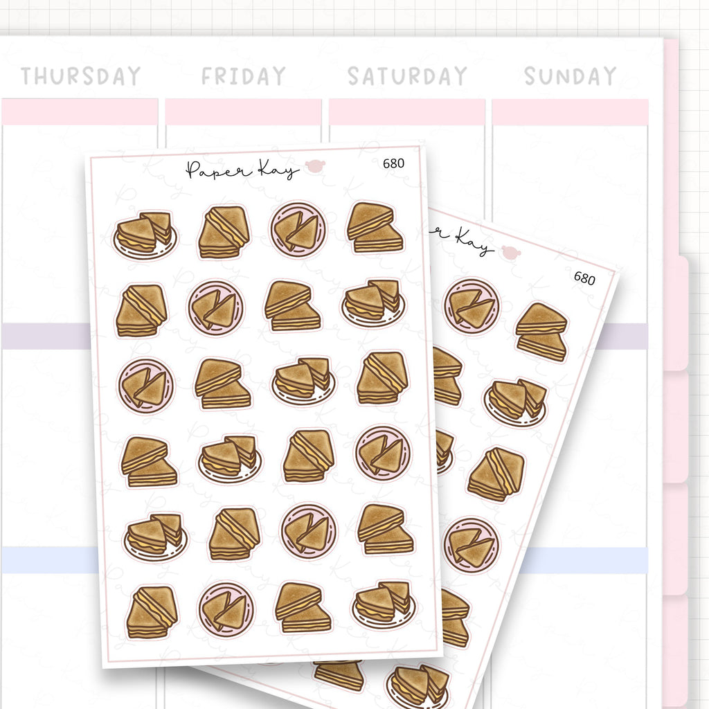 Sticker sheet product measurement.