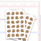 Sticker sheet product measurement.
