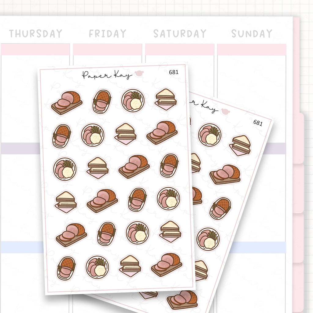 Sticker sheet product measurement.