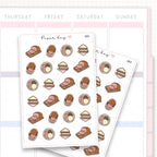 Sticker sheet product measurement.