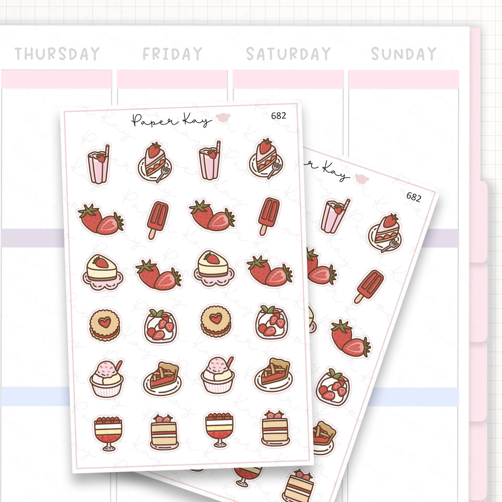 Sticker sheet product measurement.