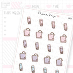 Back up Files/Thumb Drive/Hard Drive Planner Sticker Sheet