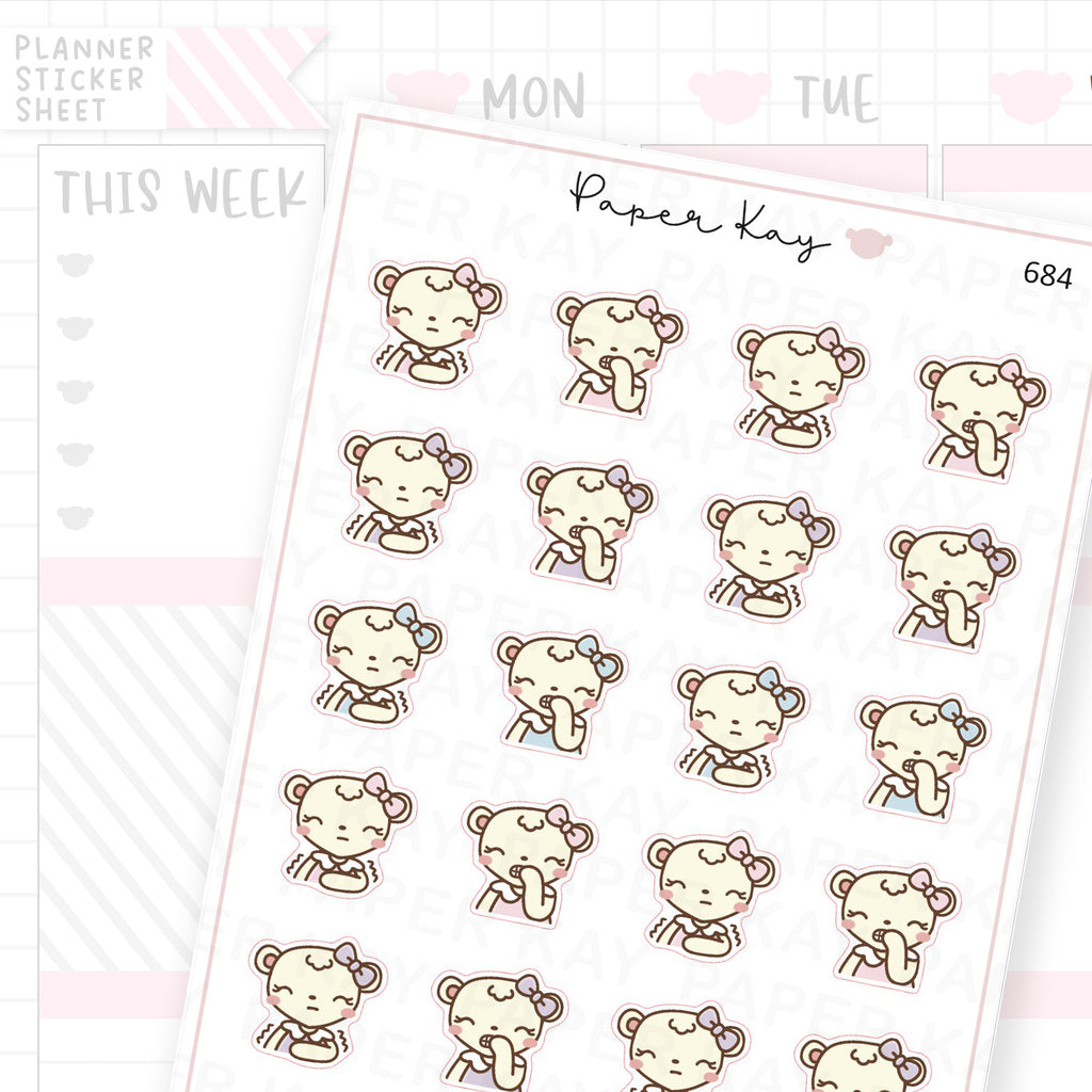 Nervous Planner Sticker Sheet
