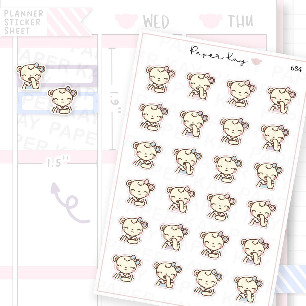 Nervous Planner Sticker Sheet