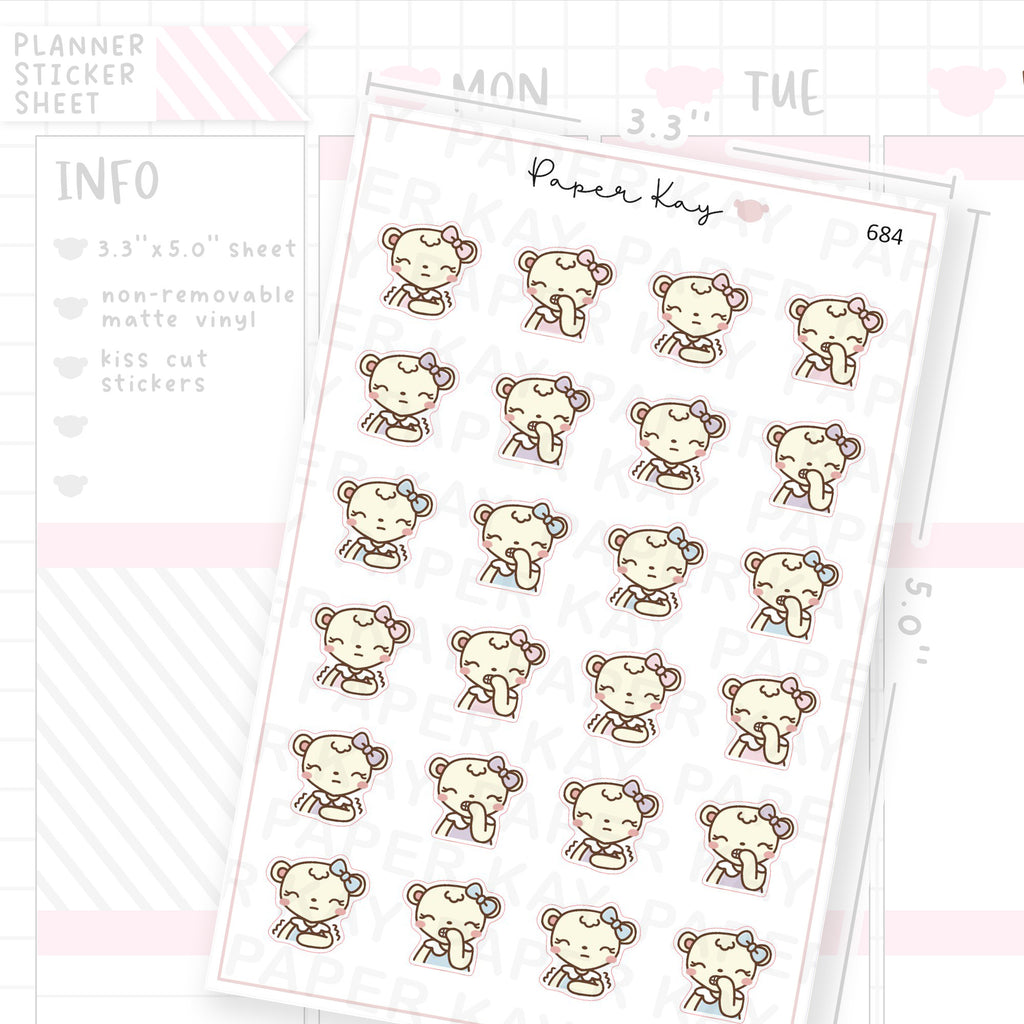 Nervous Planner Sticker Sheet