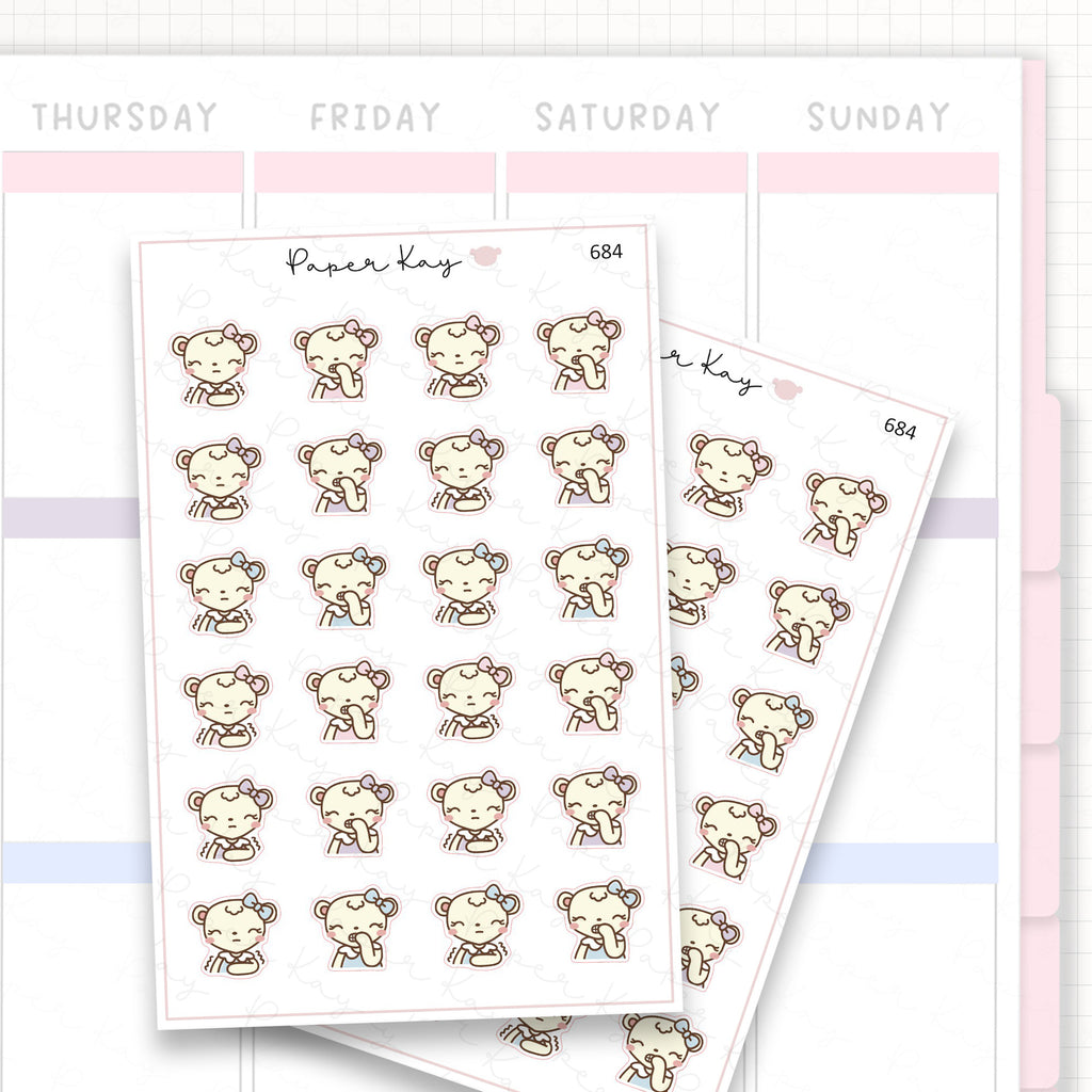 Sticker sheet product measurement.