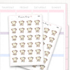 Sticker sheet product measurement.