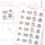 New Clothes and Shoes Planner Sticker Sheet