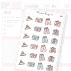 New Clothes and Shoes Planner Sticker Sheet
